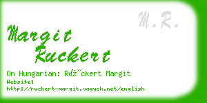 margit ruckert business card